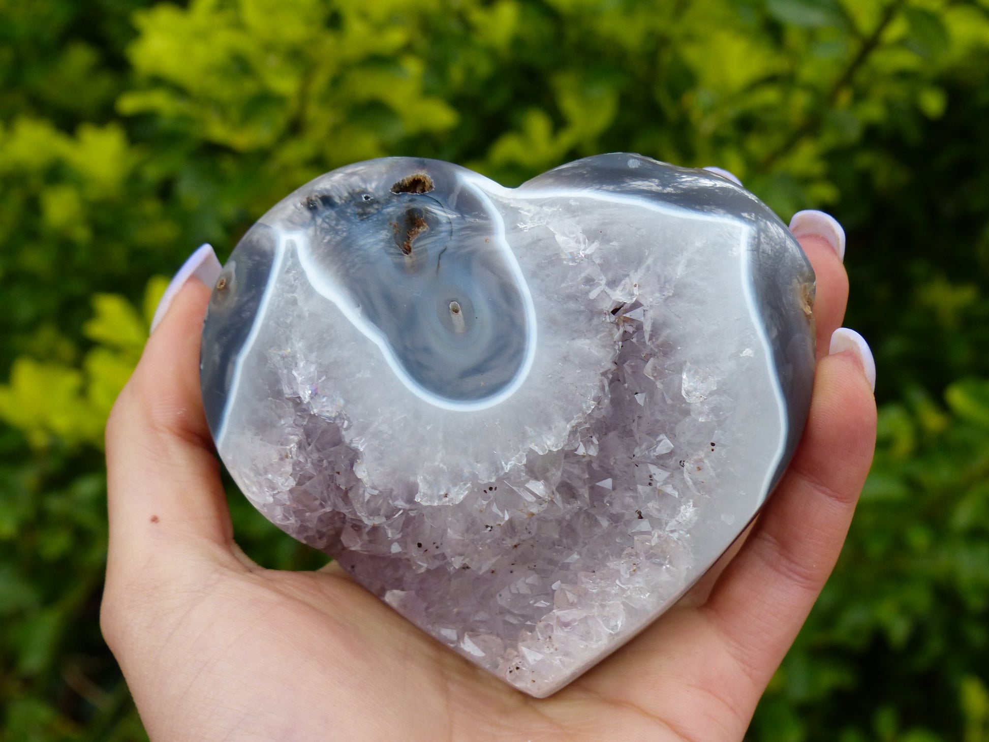 Amethyst Geode Heart (#11) - Simply Affinity
