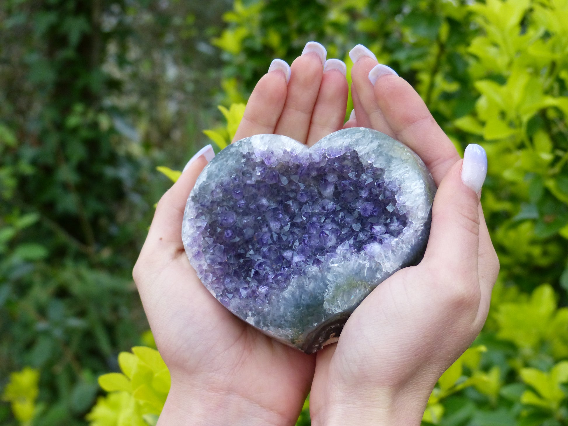 Amethyst Geode Heart (#10) - Simply Affinity