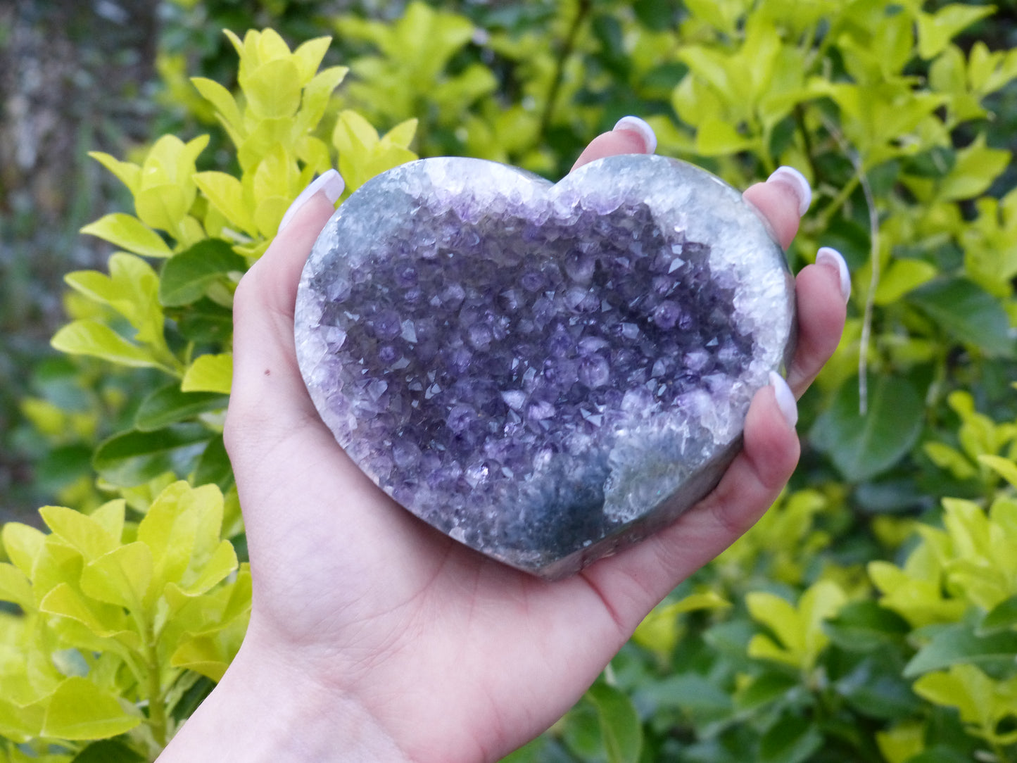 Amethyst Geode Heart (#10) - Simply Affinity