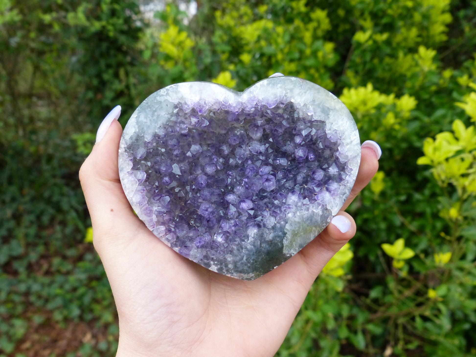 Amethyst Geode Heart (#10) - Simply Affinity