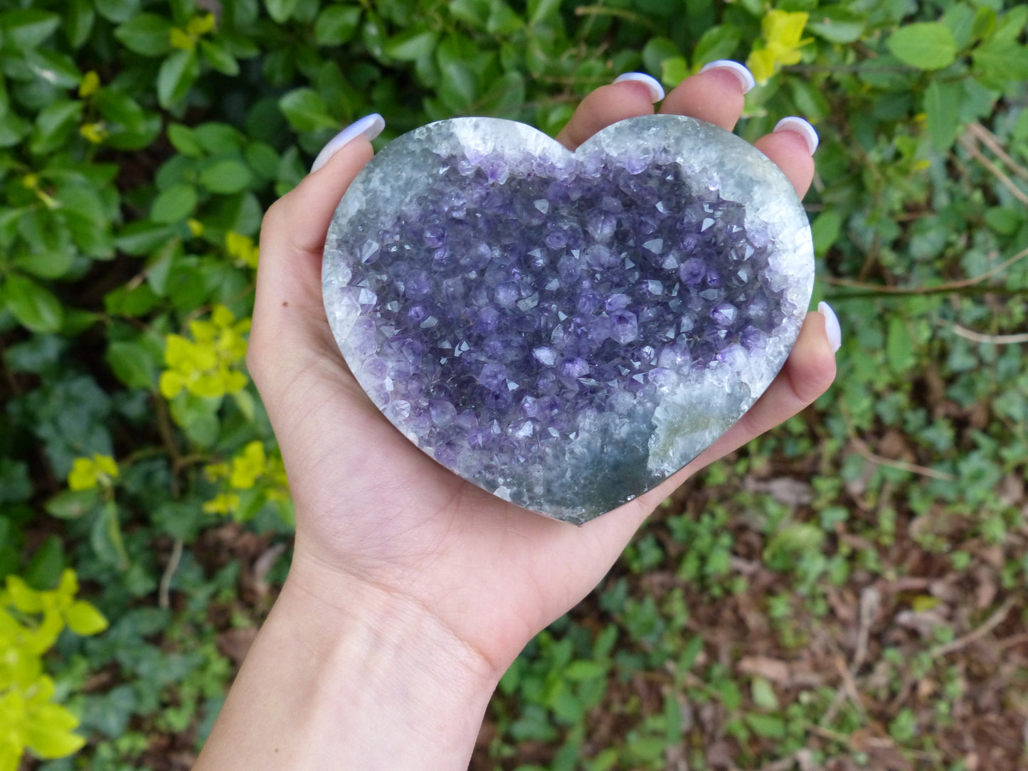 Amethyst Geode Heart (#10) - Simply Affinity