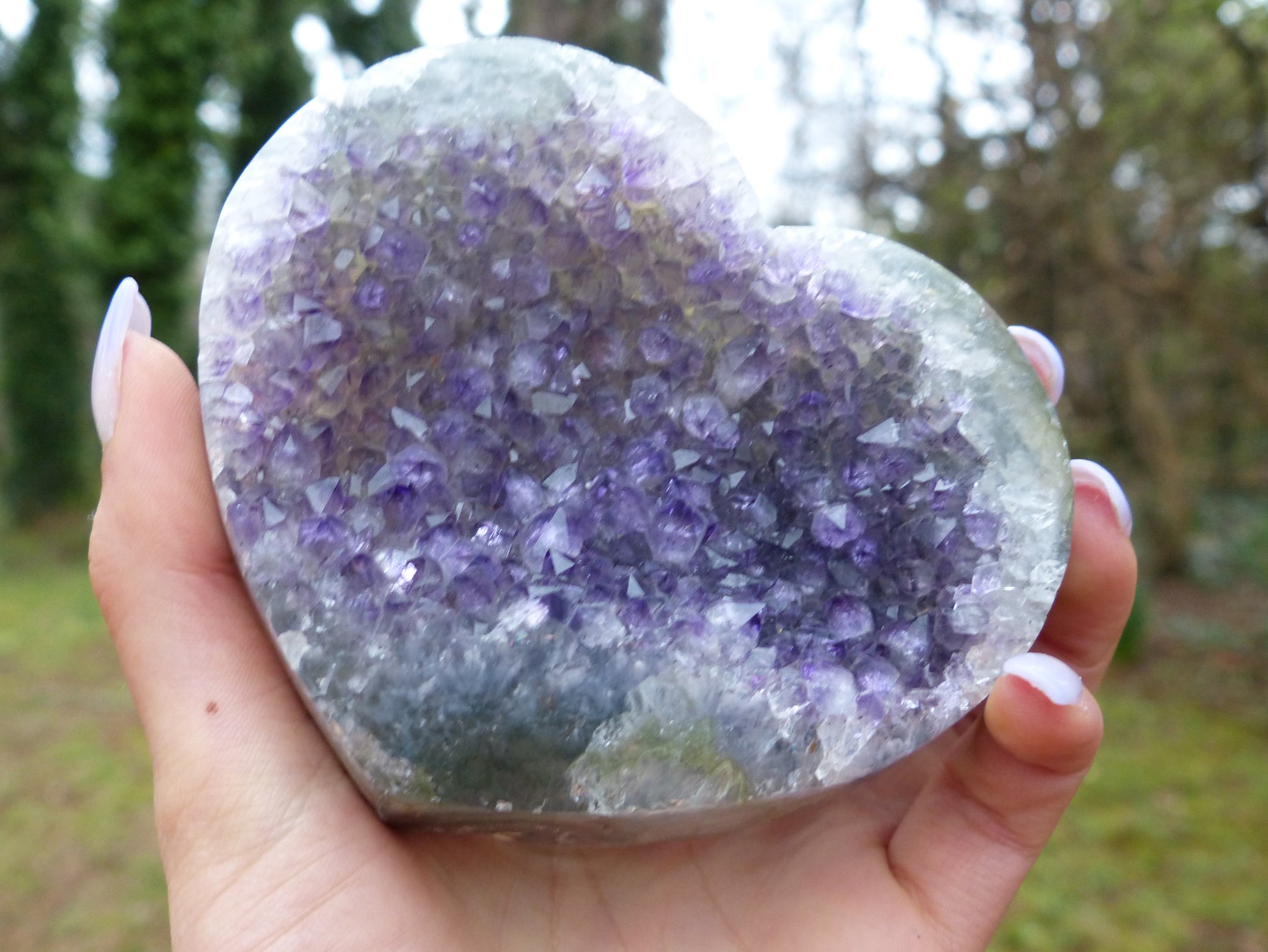 Amethyst Geode Heart (#10) - Simply Affinity