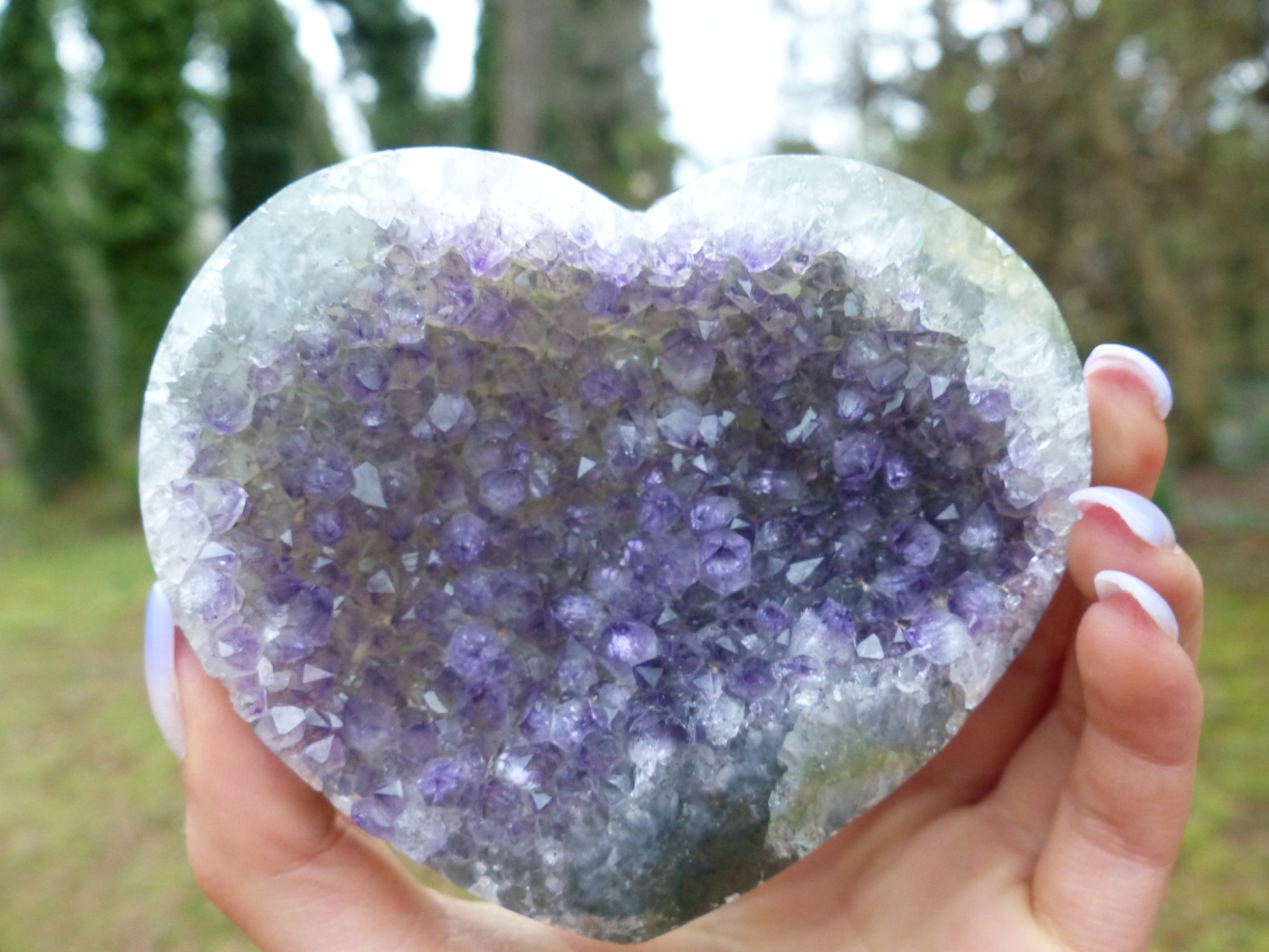 Amethyst Geode Heart (#10) - Simply Affinity