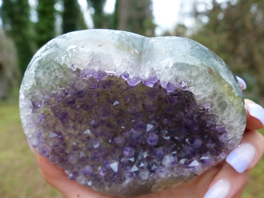 Amethyst Geode Heart (#10) - Simply Affinity