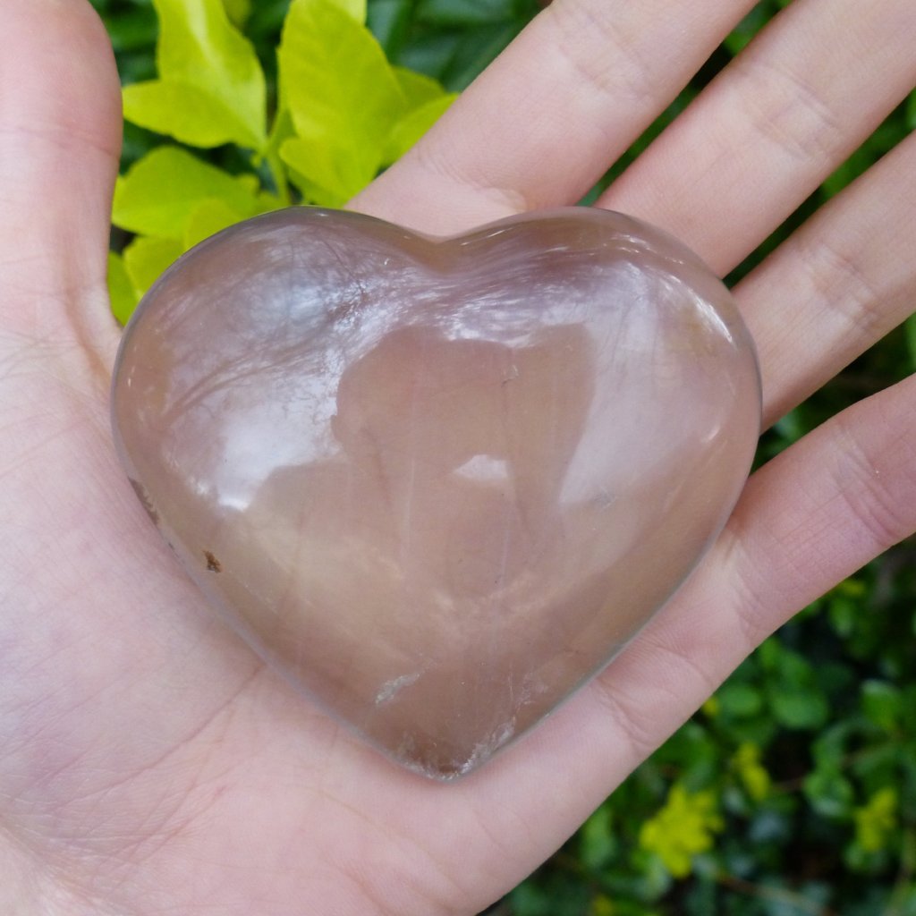 Milky Smoky Quartz Heart
