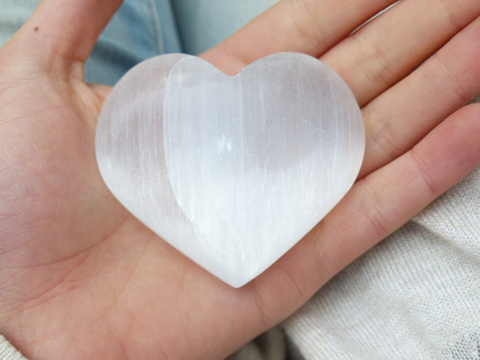 Selenite Heart (#2)