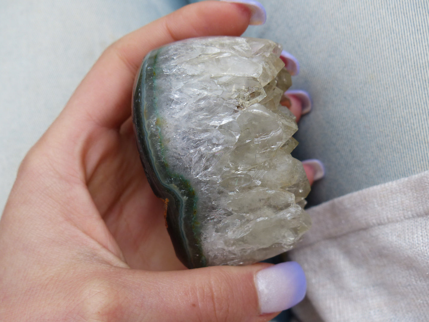 Amethyst Geode Heart (#13) - Simply Affinity