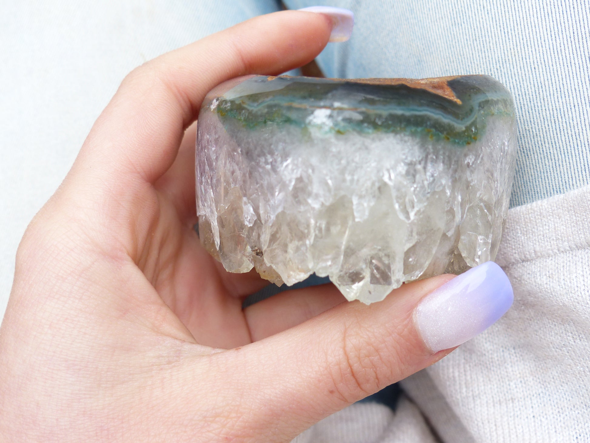 Amethyst Geode Heart (#13) - Simply Affinity