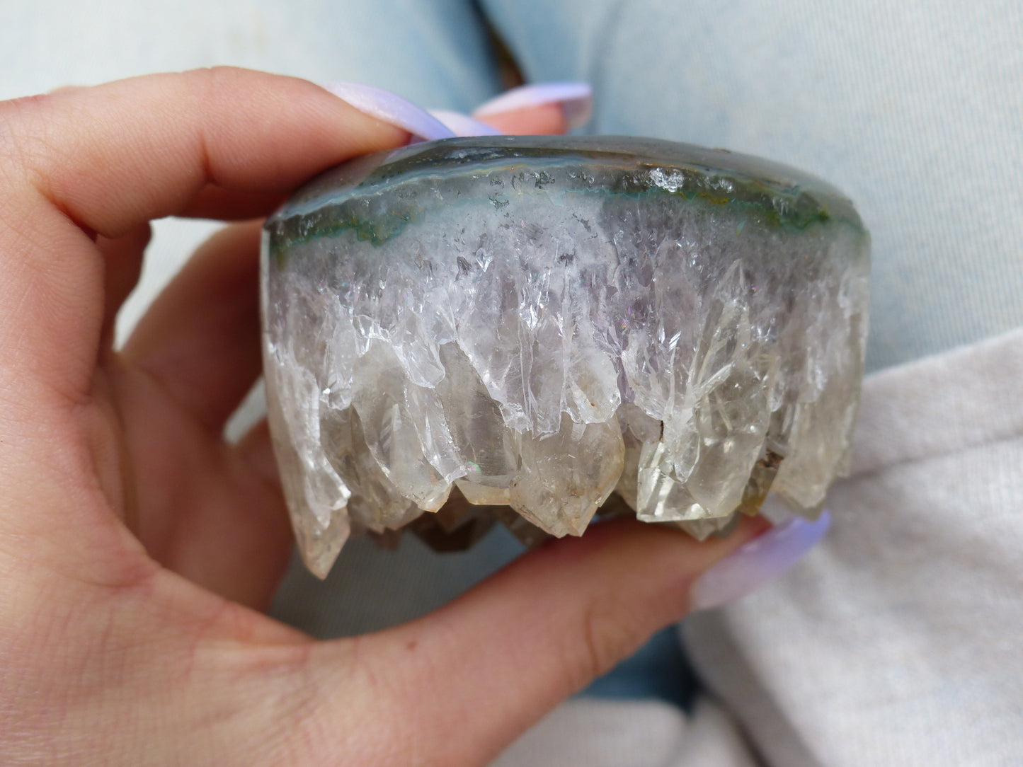 Amethyst Geode Heart (#13) - Simply Affinity