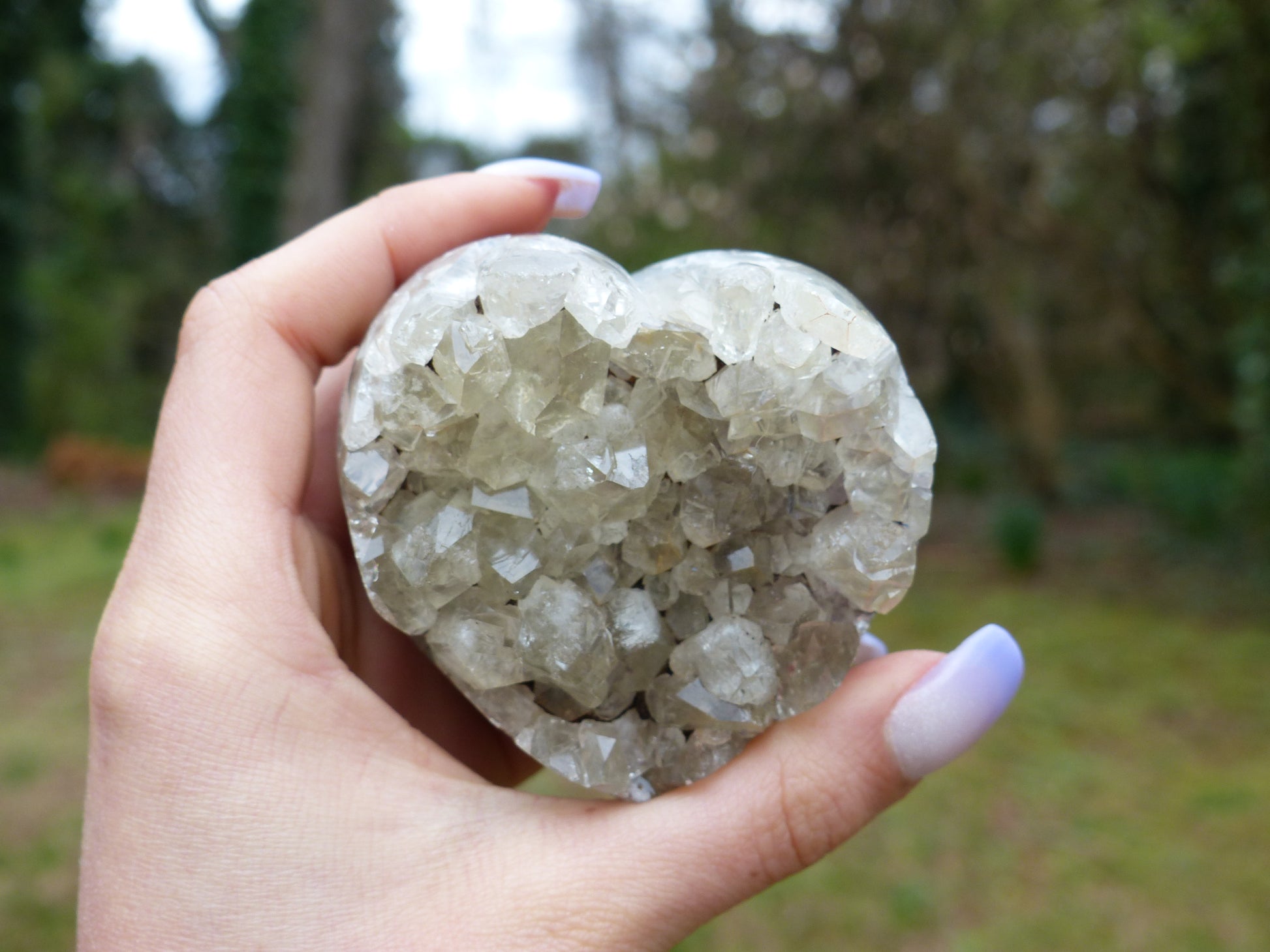 Amethyst Geode Heart (#13) - Simply Affinity