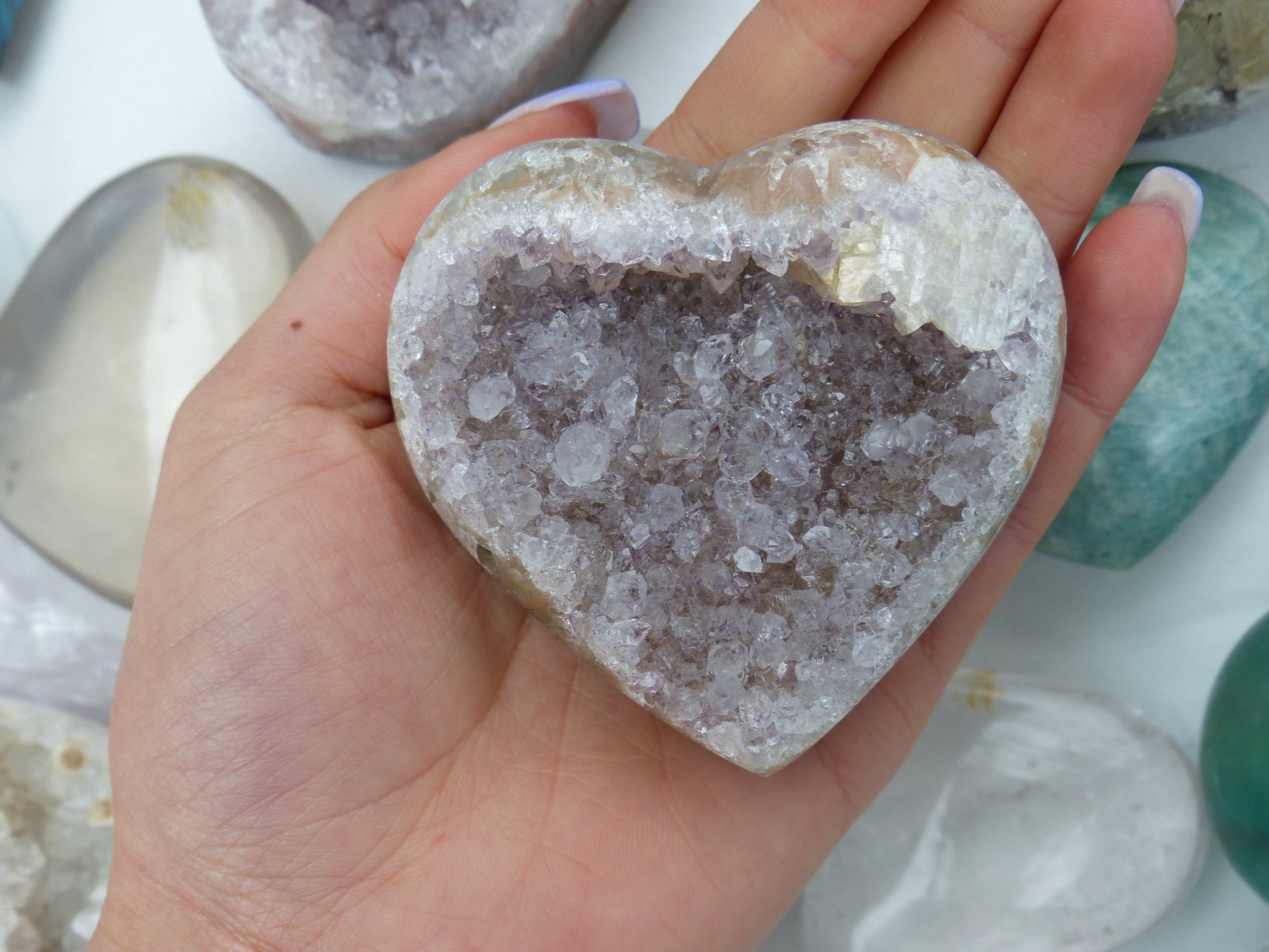 Amethyst Geode Heart (#12) - Simply Affinity