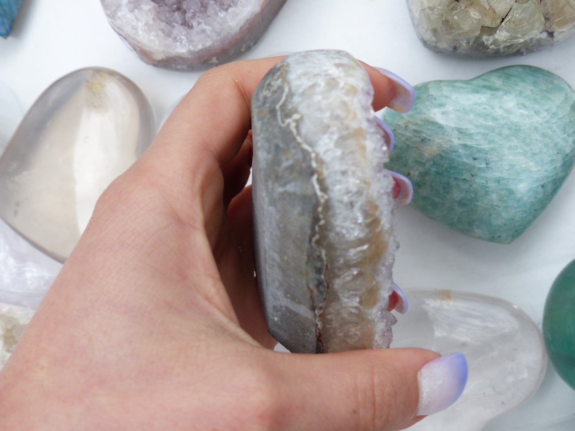 Amethyst Geode Heart (#12) - Simply Affinity