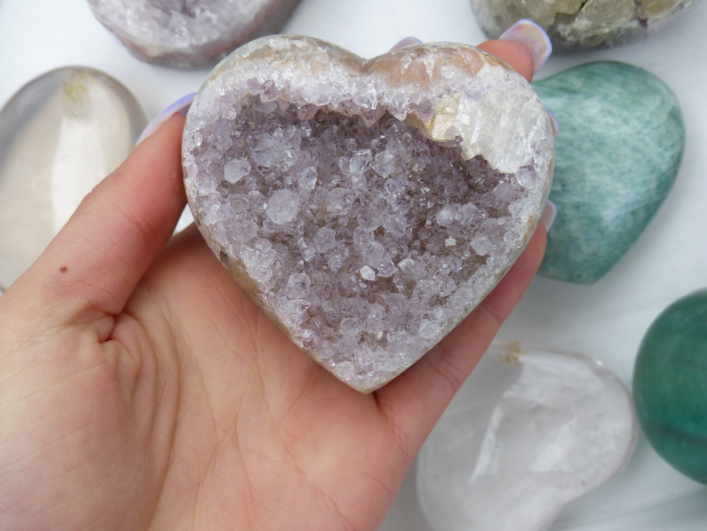 Amethyst Geode Heart (#12) - Simply Affinity