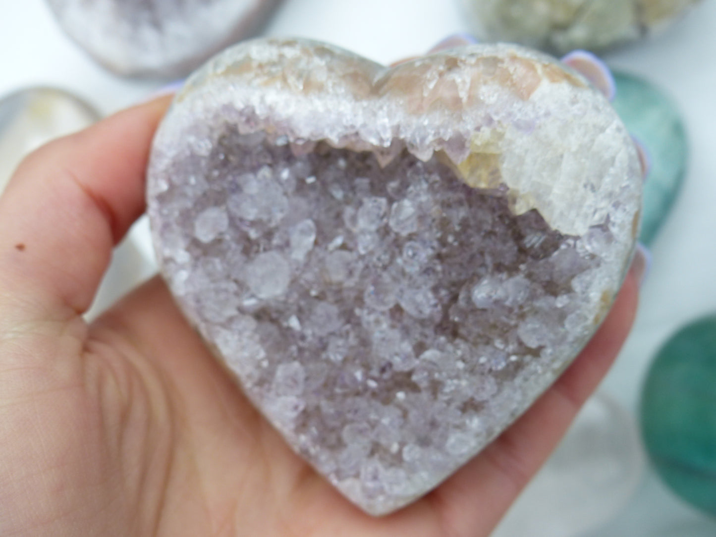 Amethyst Geode Heart (#12) - Simply Affinity