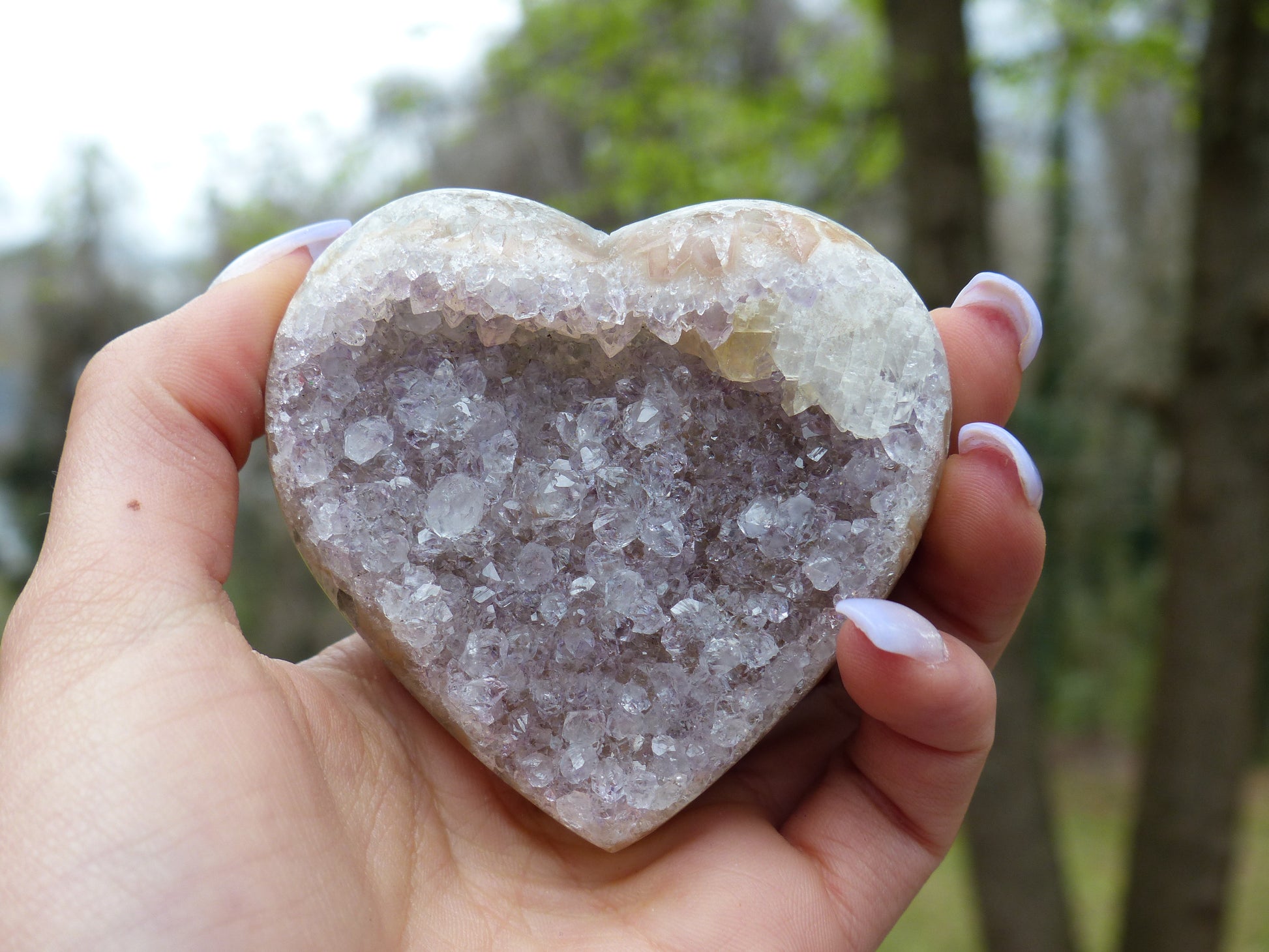 Amethyst Geode Heart (#12) - Simply Affinity