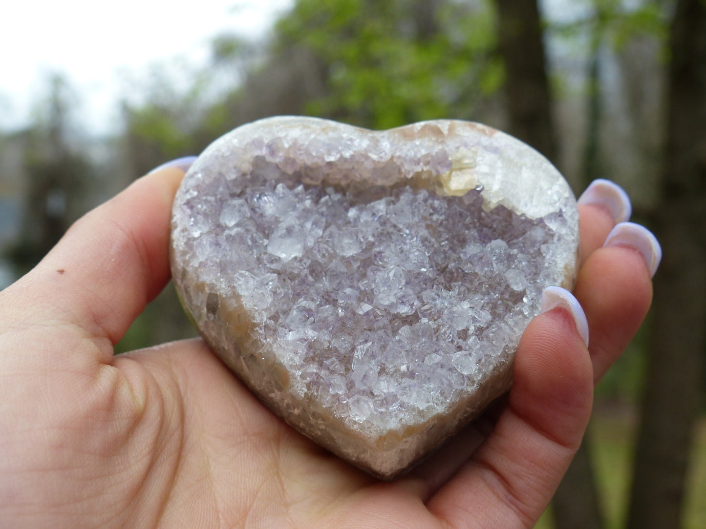 Amethyst Geode Heart (#12) - Simply Affinity