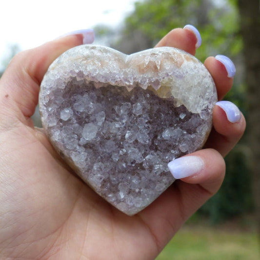 Amethyst Geode Heart (#12) - Simply Affinity