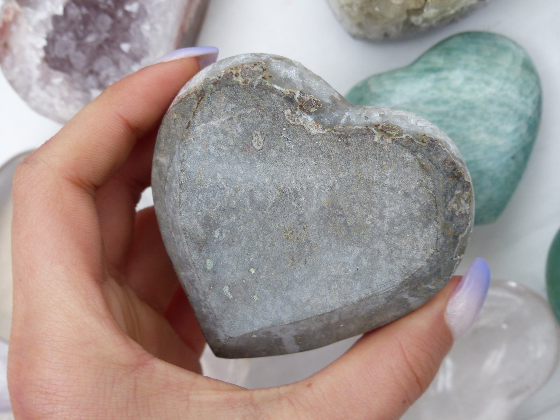 Amethyst Geode Heart (#12) - Simply Affinity