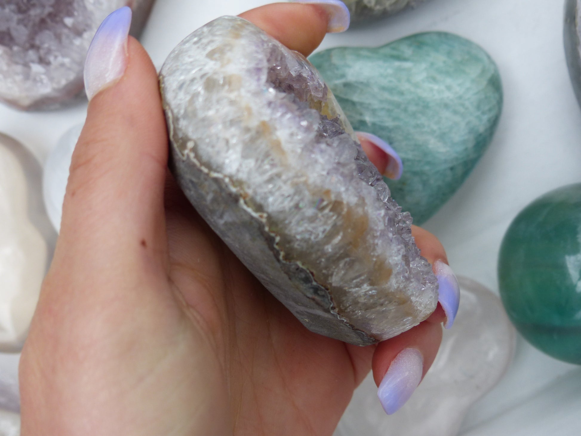 Amethyst Geode Heart (#12) - Simply Affinity