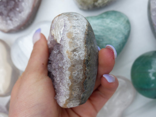 Amethyst Geode Heart (#12) - Simply Affinity