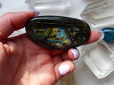 Labradorite Palm Stone (#126)