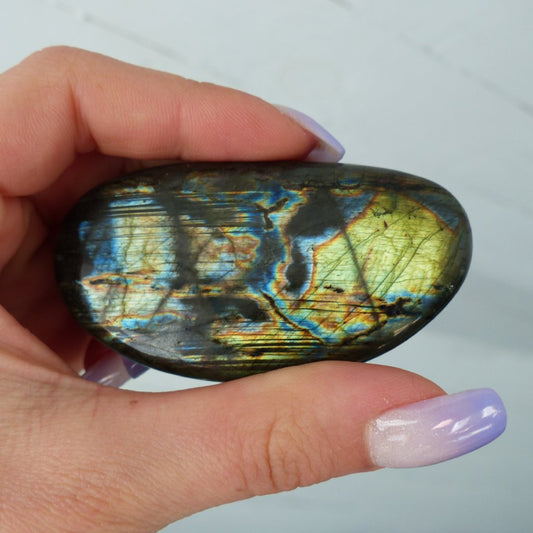 Labradorite Palm Stone (#126)