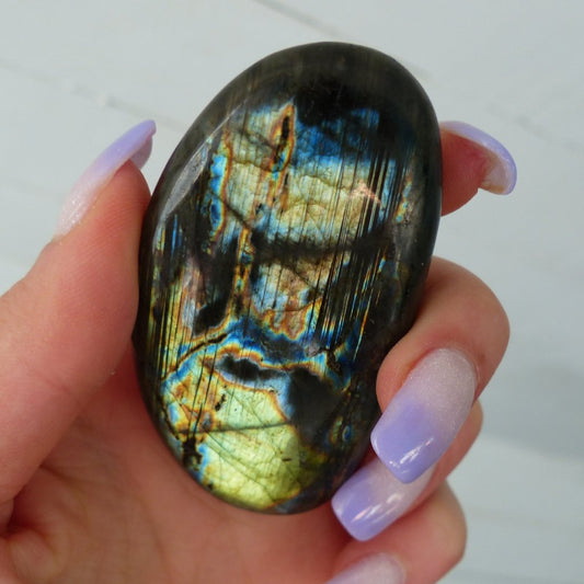 Labradorite Palm Stone (#126)