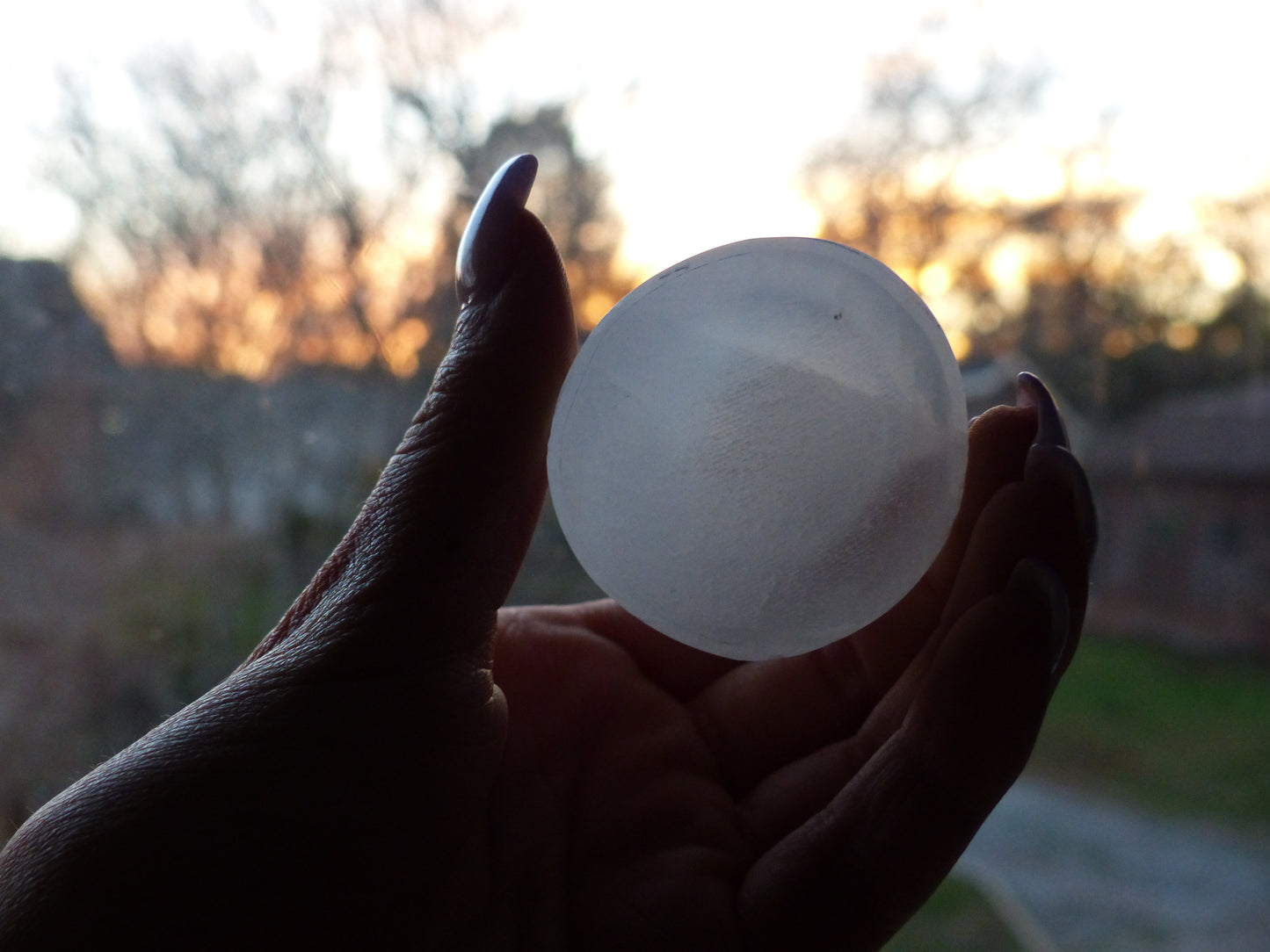 Selenite Unicorn Horn (#2)