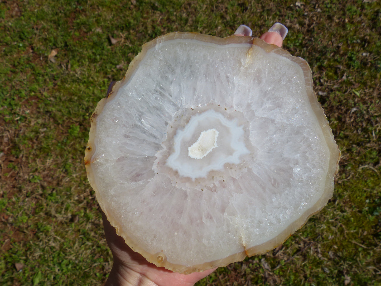 Agate Slice with Druzy Inclusions (#4) - Simply Affinity