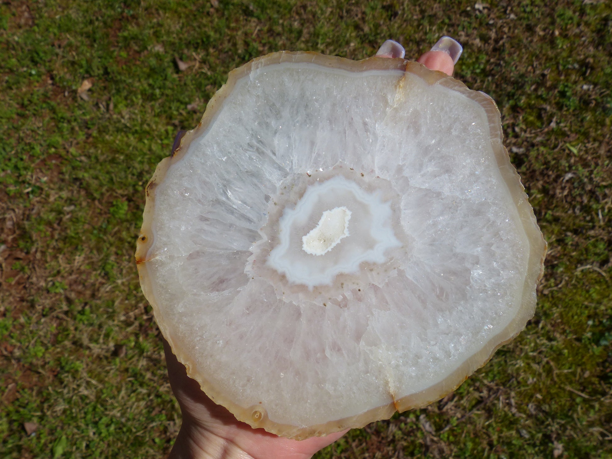 Agate Slice with Druzy Inclusions (#4) - Simply Affinity