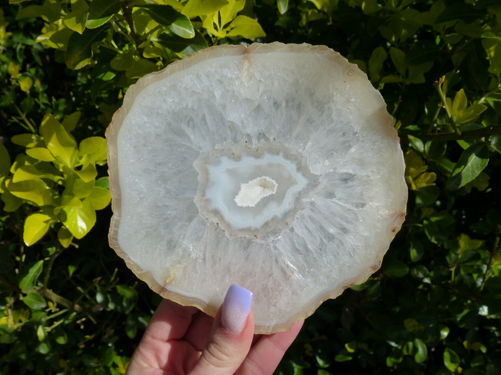 Agate Slice with Druzy Inclusions (#4) - Simply Affinity