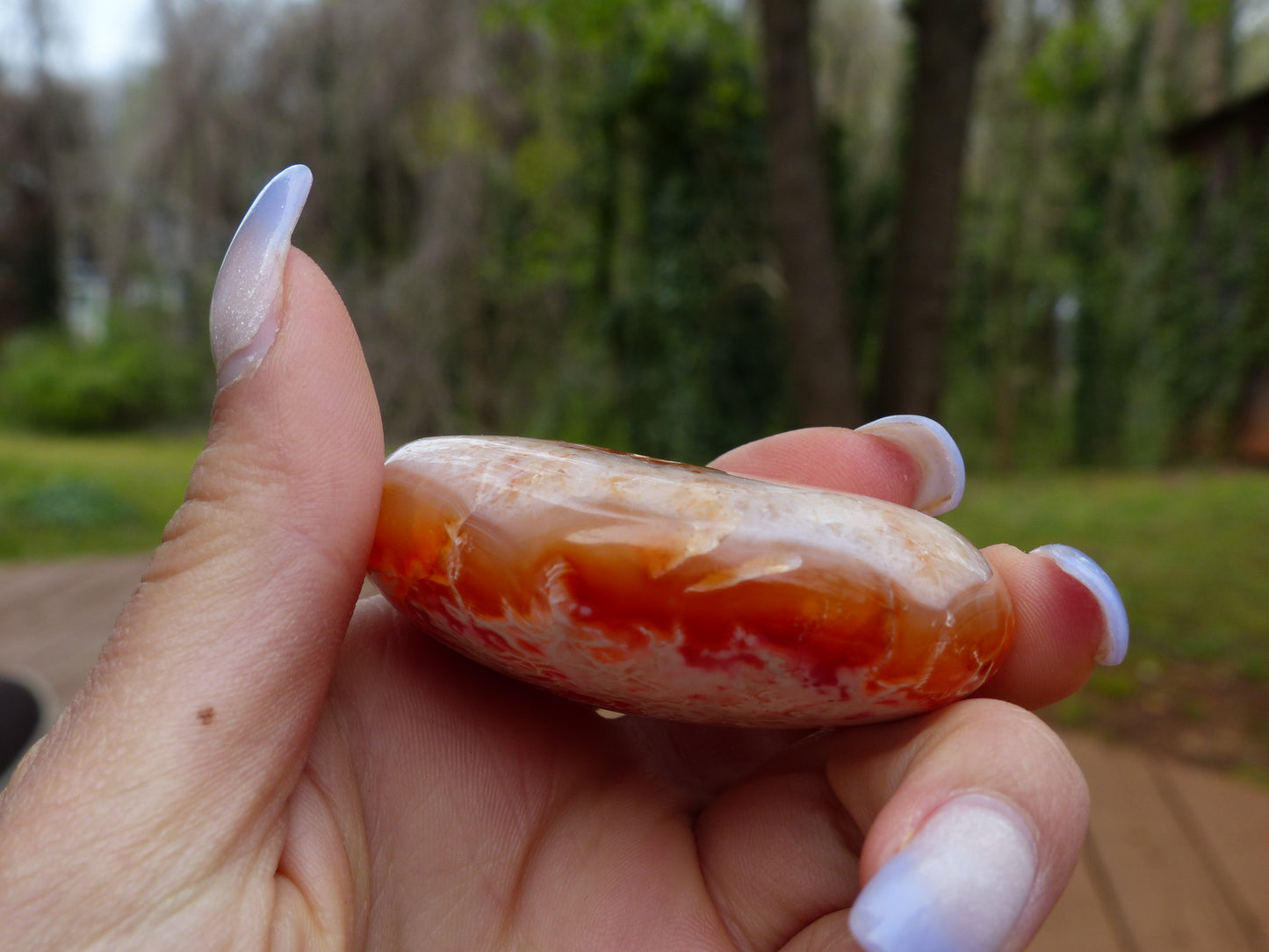 Carnelian Palm Stone (#8)