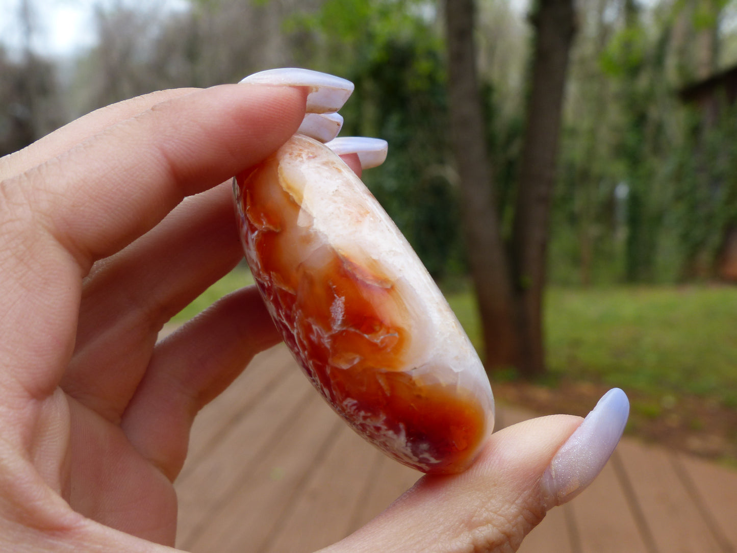 Carnelian Palm Stone (#8)
