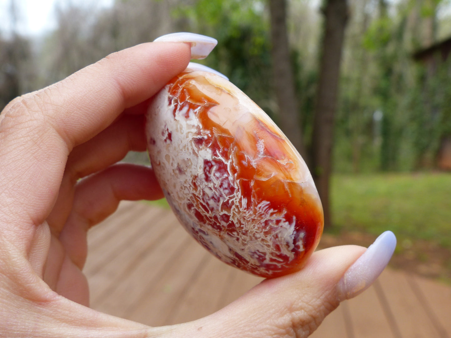 Carnelian Palm Stone (#8)