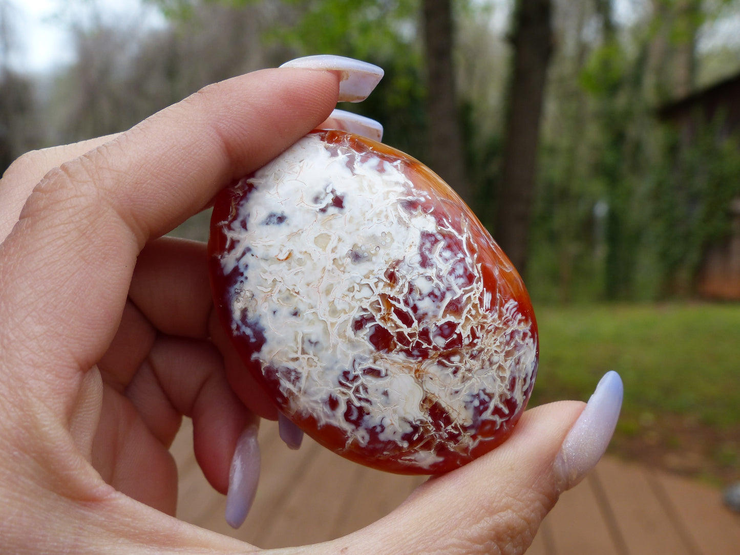 Carnelian Palm Stone (#8)