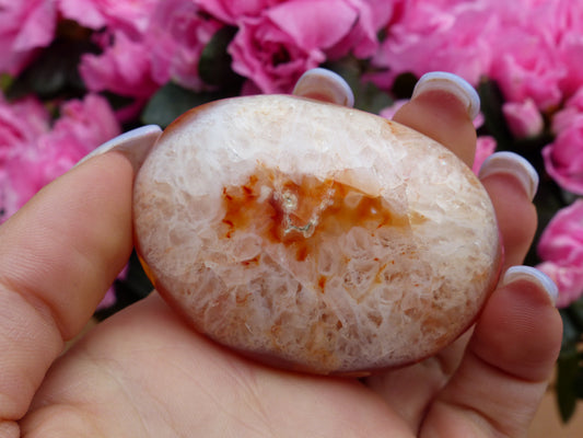 Carnelian Palm Stone (#8)