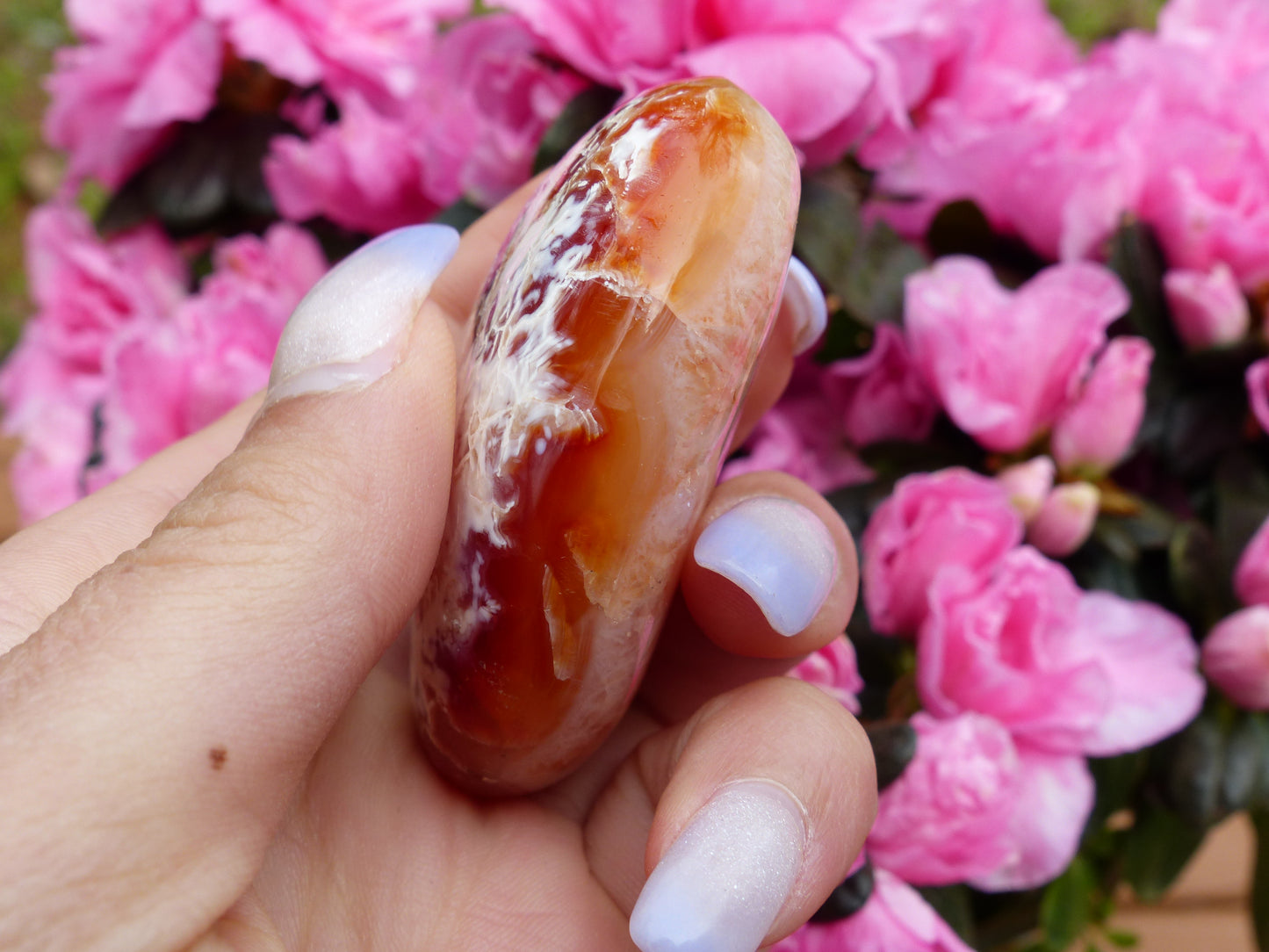 Carnelian Palm Stone (#8)