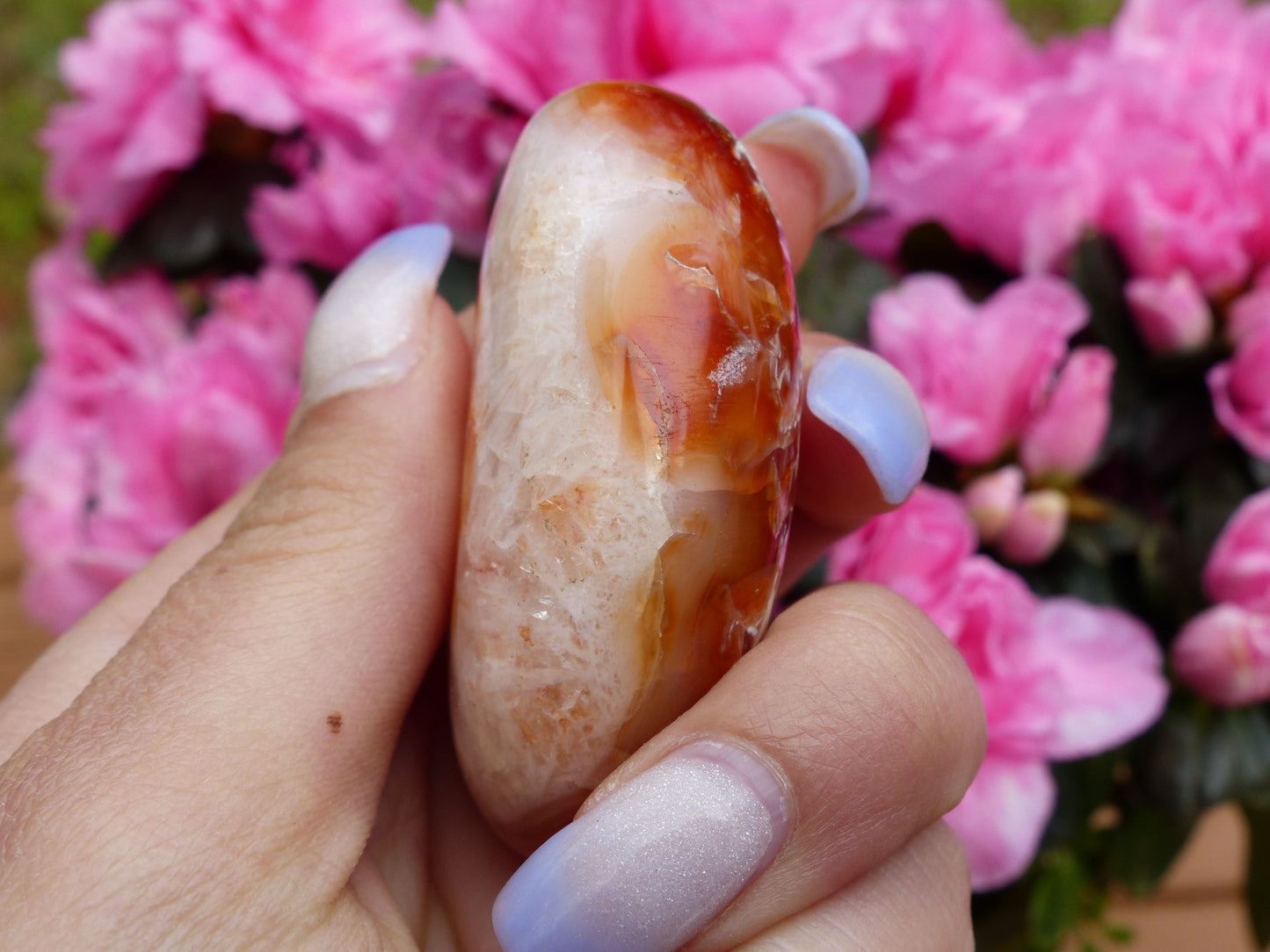 Carnelian Palm Stone (#8)
