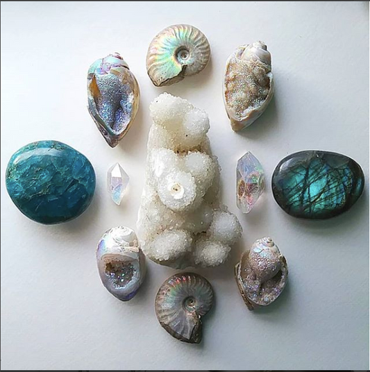 Anandalite Cluster, Natural Aurora Quartz Cluster - Simply Affinity