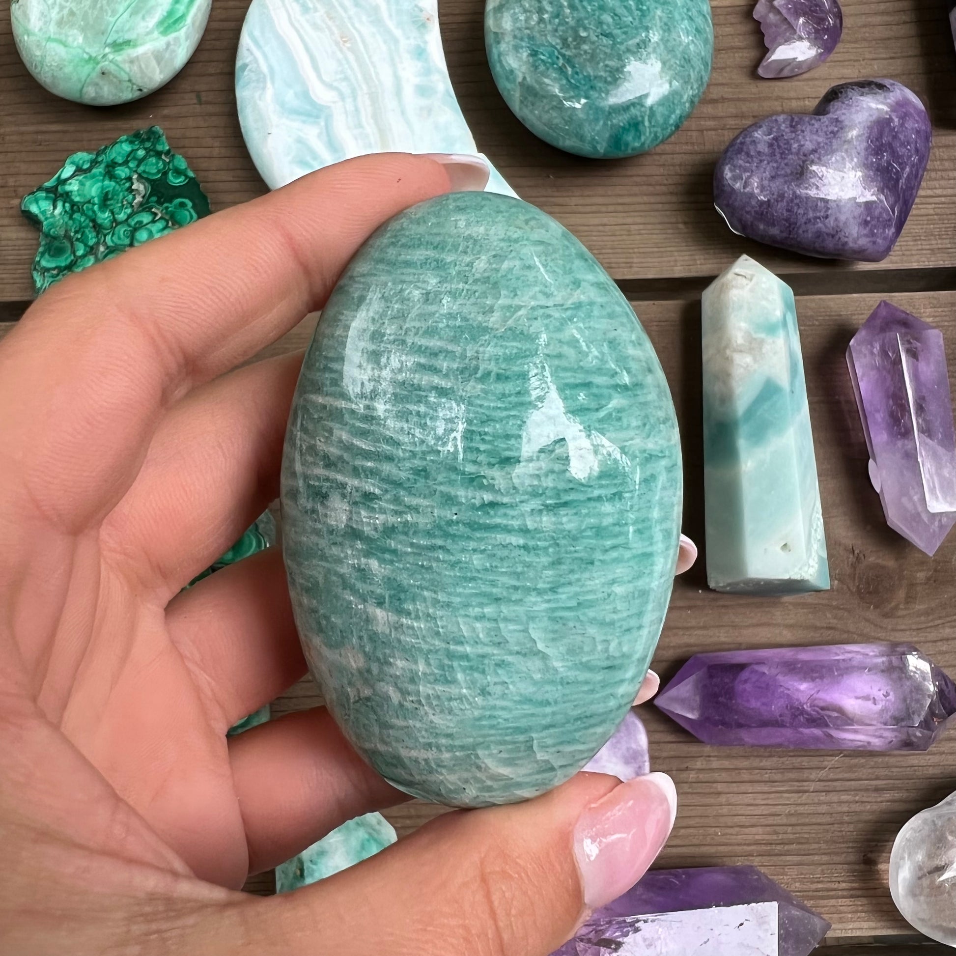 Amazonite Palm Stone (#10) - Simply Affinity