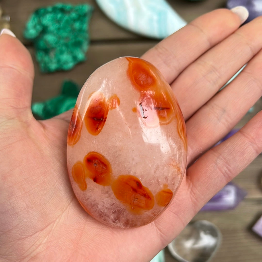 Carnelian Palm Stone (#9) - Simply Affinity