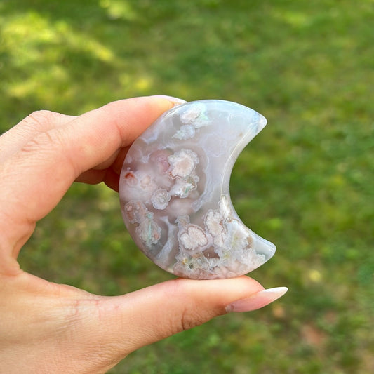 Flower Agate Moon (#3) - Simply Affinity