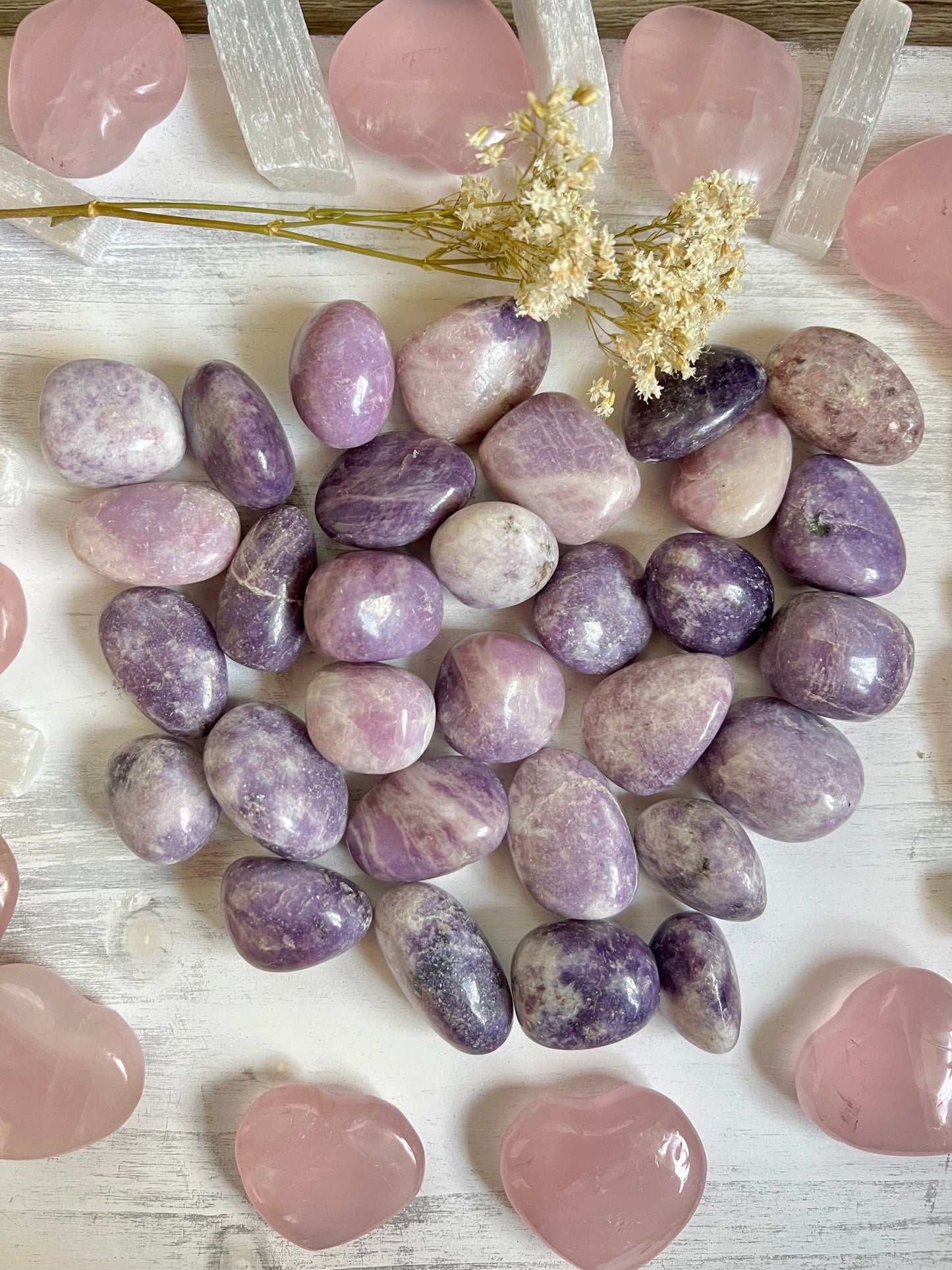 Lepidolite Tumble Stone (1 piece intuitively chosen) - Simply Affinity