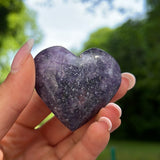 Lepidolite Heart (#10) - Simply Affinity
