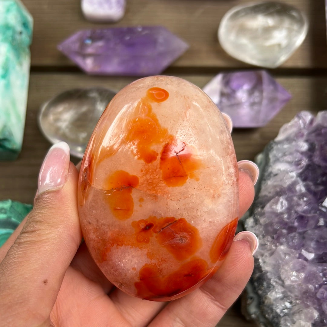 Carnelian Palm Stone (#9) - Simply Affinity