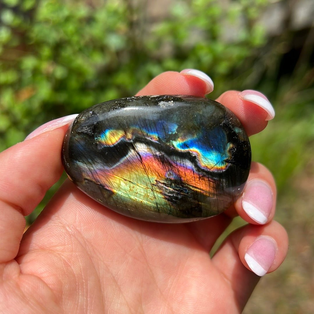 Labradorite Palm Stone (#131) - Simply Affinity