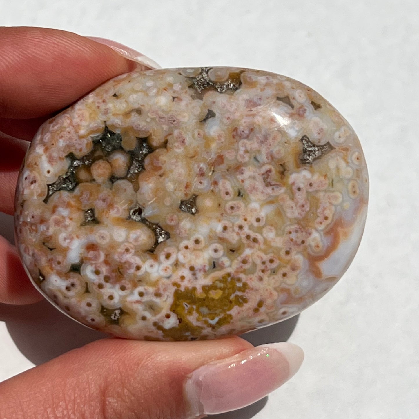 Ocean Jasper Palm Stone (#41e) - Simply Affinity