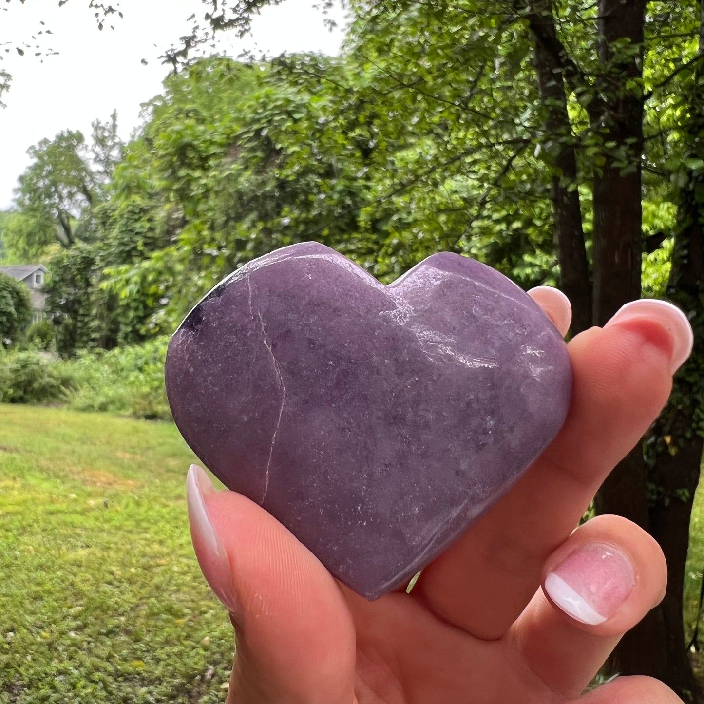 Lepidolite Heart (#1) - Simply Affinity