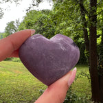 Lepidolite Heart (#1) - Simply Affinity