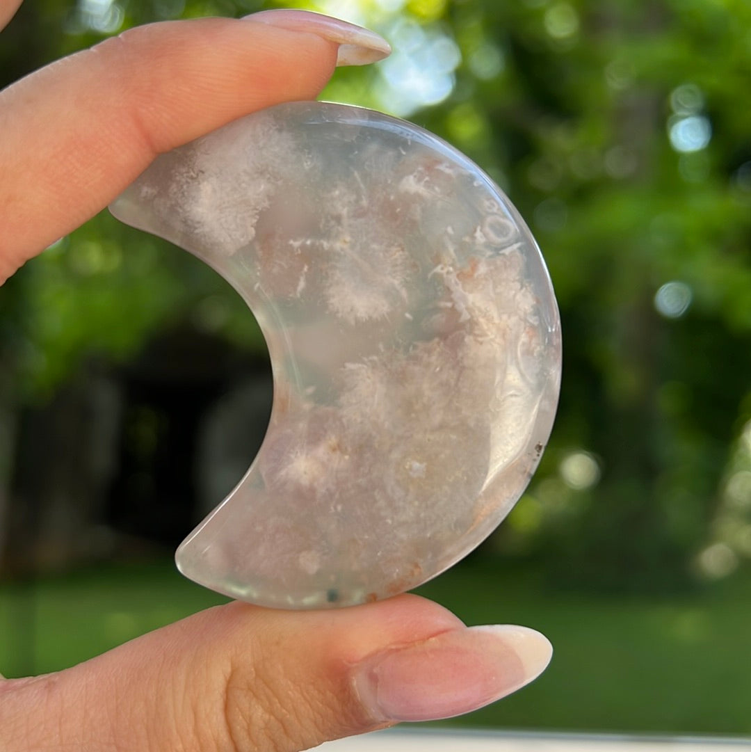 Flower Agate Moon (#12) - Simply Affinity